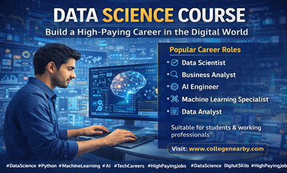 Data science course covering analytics, machine learning, artificial intelligence, and big data technologies