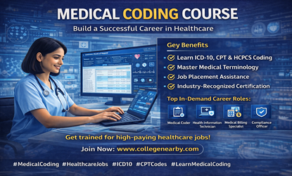 Medical coding course training students in healthcare documentation and billing systems